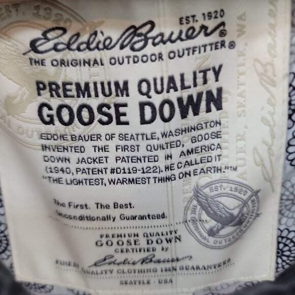 Eddie Bauer Women’s XL Goose Down Winter Coat – Long, Hooded, Warm Puffer Parka - Picture 12 of 13